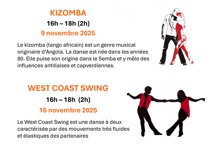 Stage de Kizoumba & de West Coast Swing